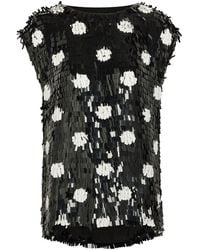 Dries Van Noten - Cuzco Sequin-Embellished Silk Top - Lyst
