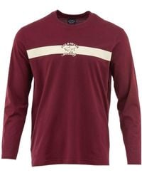 Paul & Shark - Round Collar And Long-Sleeved T-Shirt - Lyst
