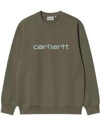Carhartt - Logo Crewneck Sweatshirt - Lyst