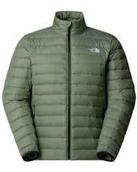 The North Face - Logo Embroidered Zipped Down Jacket - Lyst