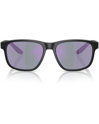 Prada Linea Rossa - Prada Eyewear Square Frame Sunglasses - Lyst