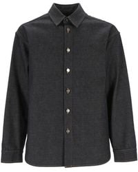 Ferragamo - Ferragamo Long-Sleeved Denim Shirt - Lyst