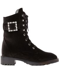 Stuart Weitzman - 40Mm Buckle-Fastening Lace-Up Boots - Lyst