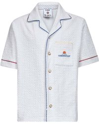 CASABLANCA - Logo Patch Short-Sleeved Shirt - Lyst