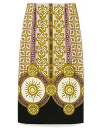 La DoubleJ - Patterned Pencil Skirt - Lyst