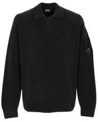 C.P. Company - Lens Polo Knitted Sweater - Lyst
