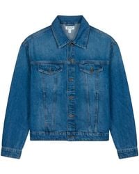 Off-White c/o Virgil Abloh - Collared Button-Up Denim Jacket - Lyst