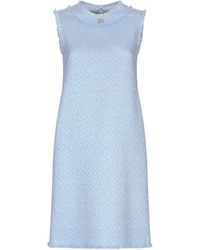 Dolce & Gabbana - Sleeveless Raschel Tweed Dress With Dg Logo - Lyst