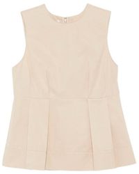Vince - Pleated Sleeveless Top - Lyst