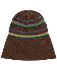 Maison Margiela - Striped-Pattern Beanie Hat - Lyst