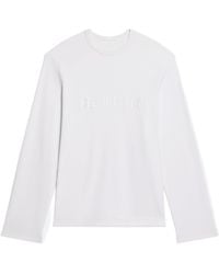 Helmut Lang - Logo-Embroidered Long-Sleeved T-Shirt - Lyst