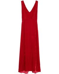 P.A.R.O.S.H. - V-Neck Sleeveless Dress - Lyst