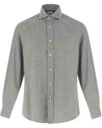 Brunello Cucinelli - Long Sleeved Buttoned Shirt - Lyst