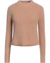 Max Mara - Solid Color Long-Sleeve Crew Neck Knit Sweater - Lyst