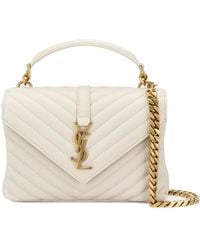 Saint Laurent - College Quilted Medium Shoulder Bag - Lyst