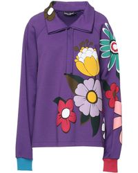 Dolce & Gabbana - Printed Long-Sleeve Turtleneck T-Shirt - Lyst