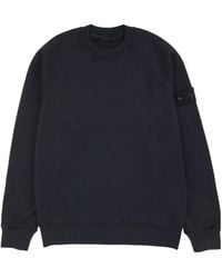 Stone Island - Logo Patch Crewneck Sweatshirt - Lyst