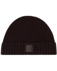 Stone Island - Logo Patch Knitted Beanie - Lyst