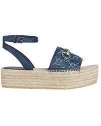 Gucci - Flatform Espadrille With Horsebit - Lyst