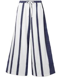 lemlem - Striped Pure Cotton Trousers - Lyst