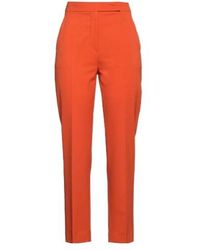 Max Mara - Simple Solid-Color Wool Pants - Lyst