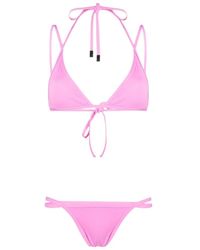 The Attico - The Strap-Detailed Two-Piece Bikini Set - Lyst