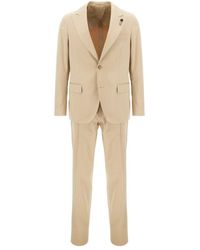 Lardini - Single-Breasted Peaked-Lapel Suit - Lyst