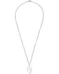 MM6 by Maison Margiela - Engraved Dog-Tag Necklace - Lyst