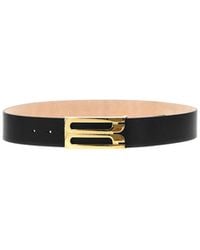 Victoria Beckham - Jumbo B-Buckled Belt - Lyst