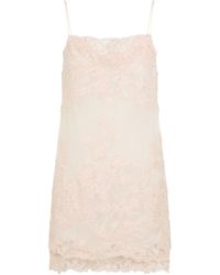 Ermanno Scervino - Lace-Embroidered Mini Dress - Lyst