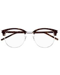 Saint Laurent - Eyewear Round Frame Glasses - Lyst