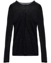 Rick Owens - Long-Sleeved Crewneck Jumper - Lyst
