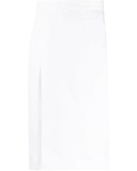 DSquared² - Slit-Detail High-Waisted Skirt - Lyst