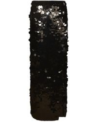 P.A.R.O.S.H. - Sequin Embellished Long Skirt - Lyst