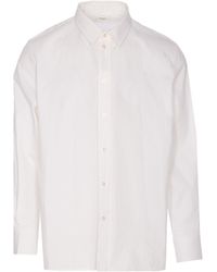 Saint Laurent - Striped Button-Up Long-Sleeved Shirt - Lyst