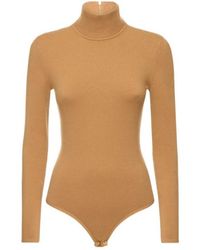 Michael Kors - Cashmere Blend Knit Turtleneck Bodysuit - Lyst