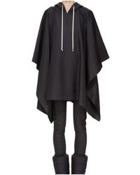 Rick Owens - Cotton Hooded Cape - Lyst