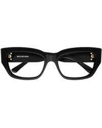 Balenciaga - Eyewear Rectangle Frame Glasses - Lyst