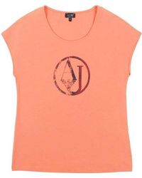 Armani Jeans - Round-Necked Logo T-Shirt - Lyst