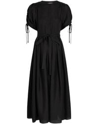 Gabriela Hearst - Linnea Belted Linen Midi Dress - Lyst