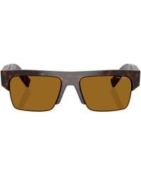 Prada - Eyewear Semi-Rimless Frame Sunglasses - Lyst