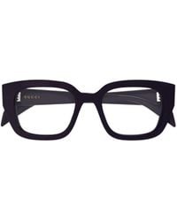 Gucci - Eyewear Square Frame Glasses - Lyst