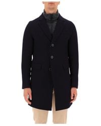 Herno - Lapel Long-Sleeved Coat - Lyst