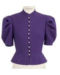 Dior - Fitted Short-Sleeved Jacket - Lyst