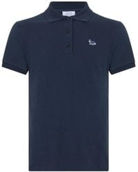 Maison Kitsuné - Maison Kitsuné Piqué Logo Polo T-Shirt - Lyst