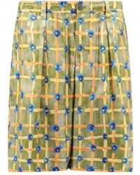 Marni - Silk Bermuda Shorts - Lyst