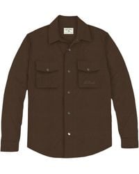 MC2 Saint Barth - Logo Embroidered Corduroy Overshirt - Lyst