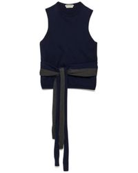 JW Anderson - Jw Anderson Waist Tie Tank Top - Lyst