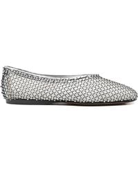 forte_forte - Rhinestone Mesh Ballet Flats - Lyst