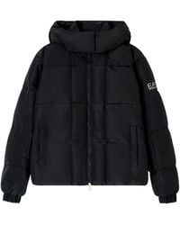 EA7 - Logo-Print Puffer Jacket - Lyst